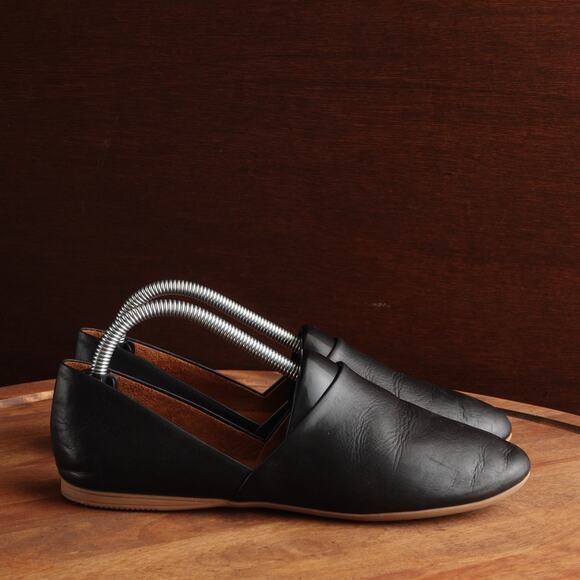 Miz Mooz Flats Womens SZ EU 36 US 5.5-6 BLK Kimmy Leather Slip On D'Orsay Shoes - Picture 1 of 13